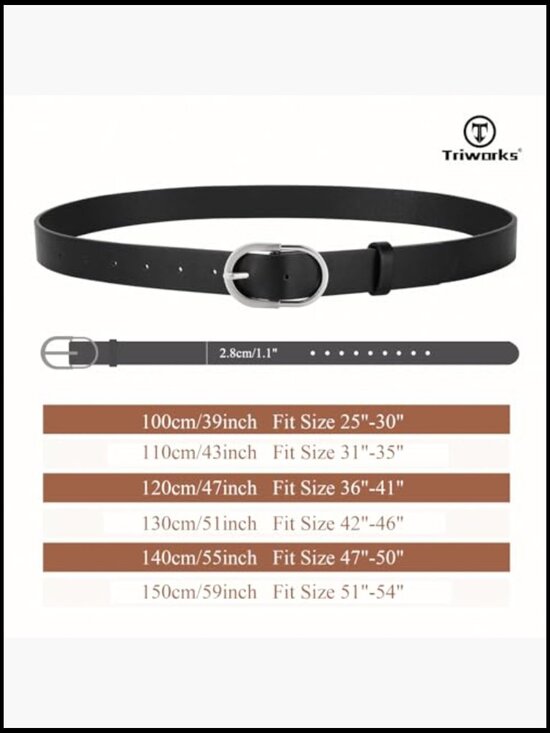 3 Pack Women\'s PU Leather Belts with Gold Buckle for Jeans Dresses main image 5